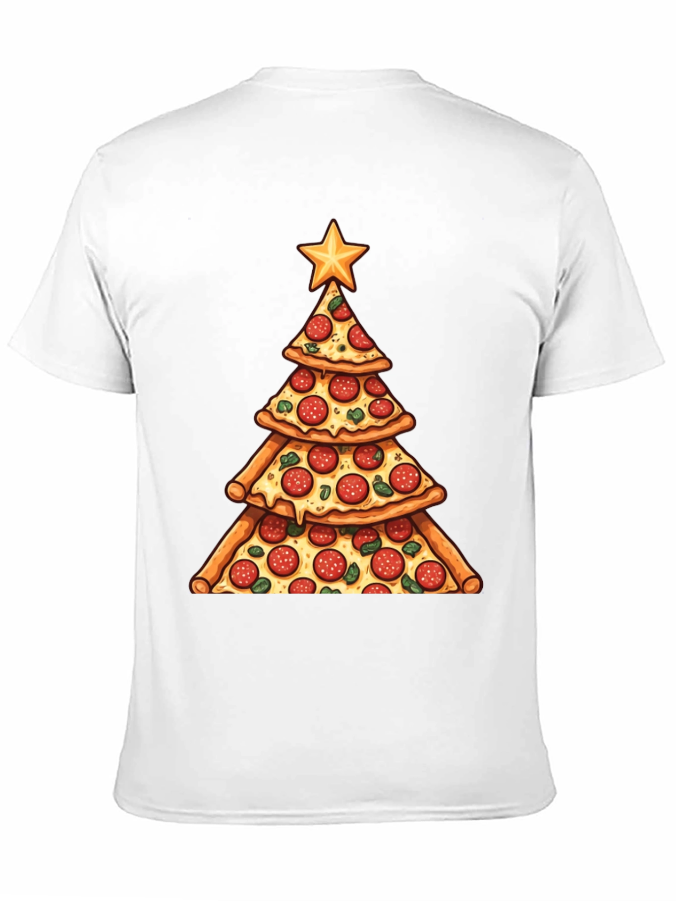 Pizza Christmas Tree T-Shirt