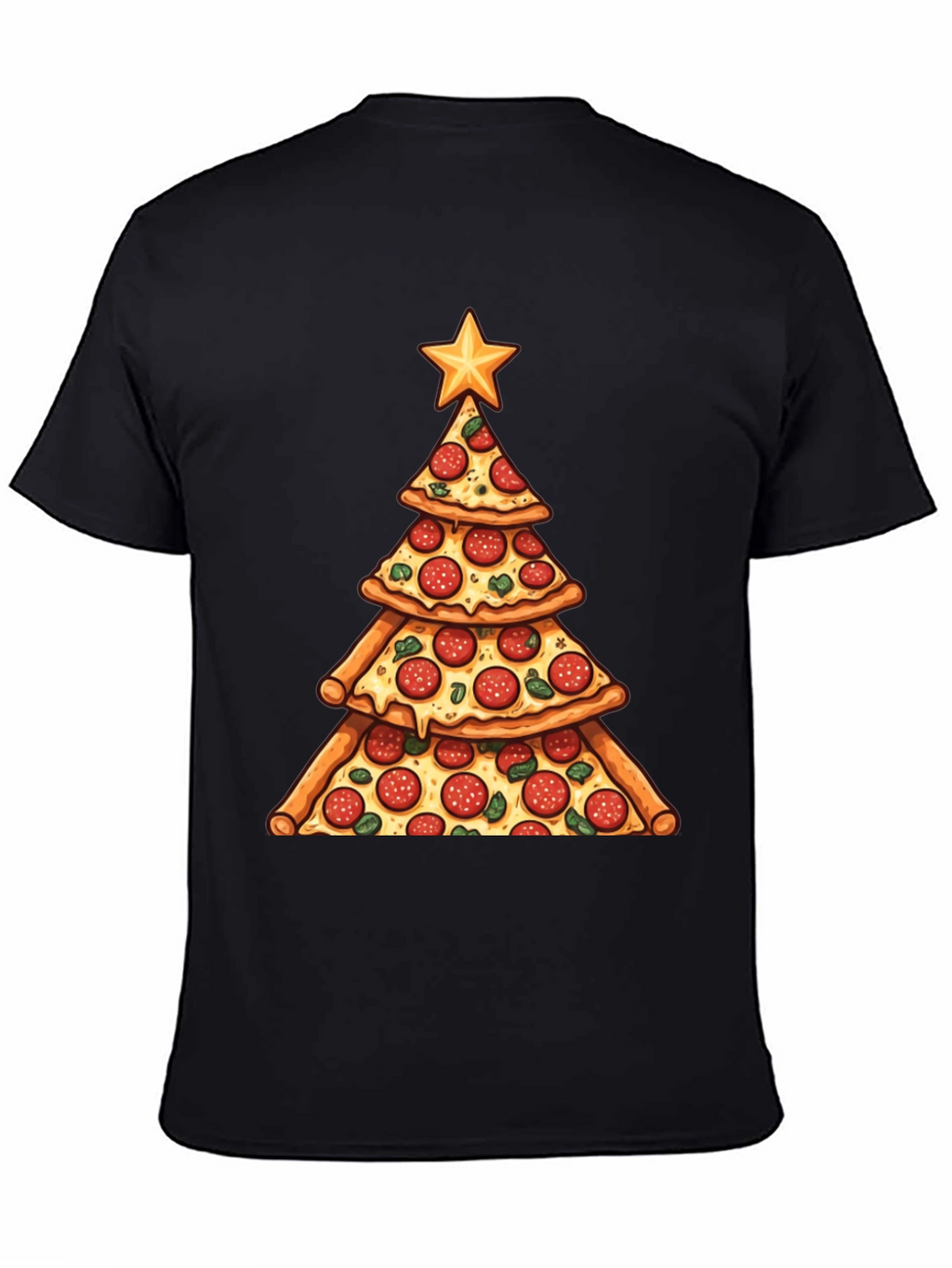 Pizza Christmas Tree T-Shirt
