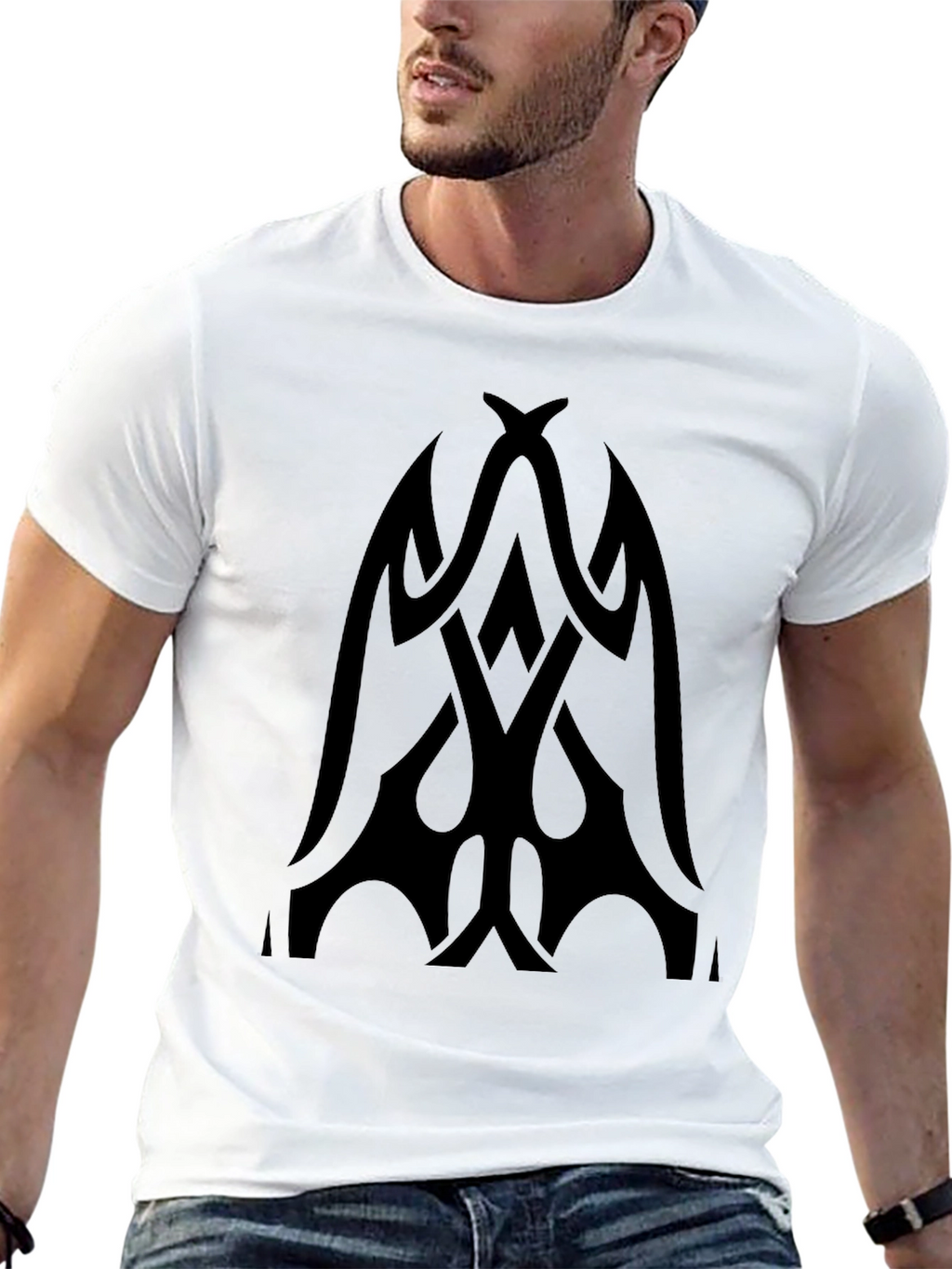 Tribal Graphic Black T-Shirt | Bold Statement Tee