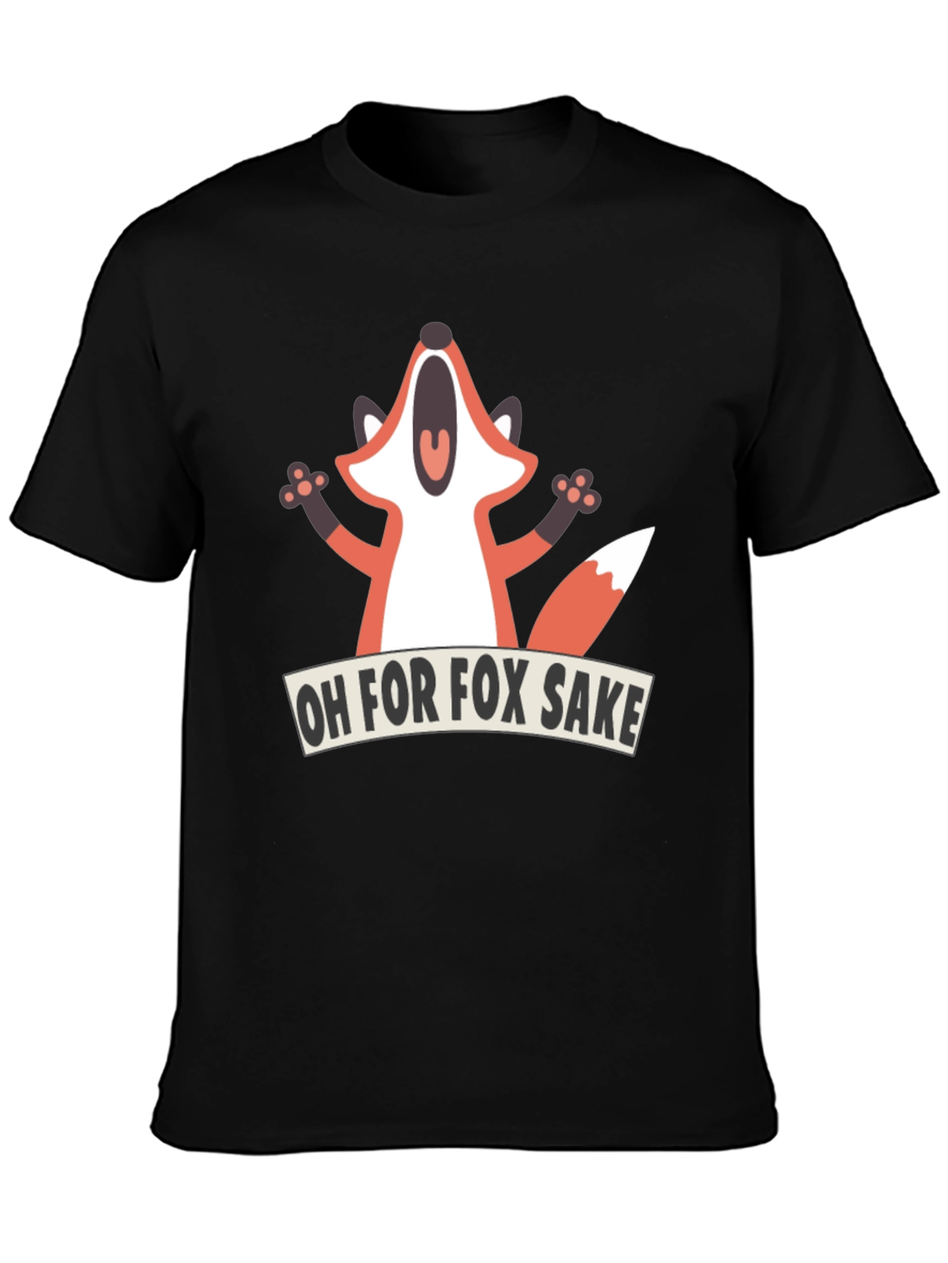 Funny Fox T-Shirt - Oh For Fox Sake Graphic Tee
