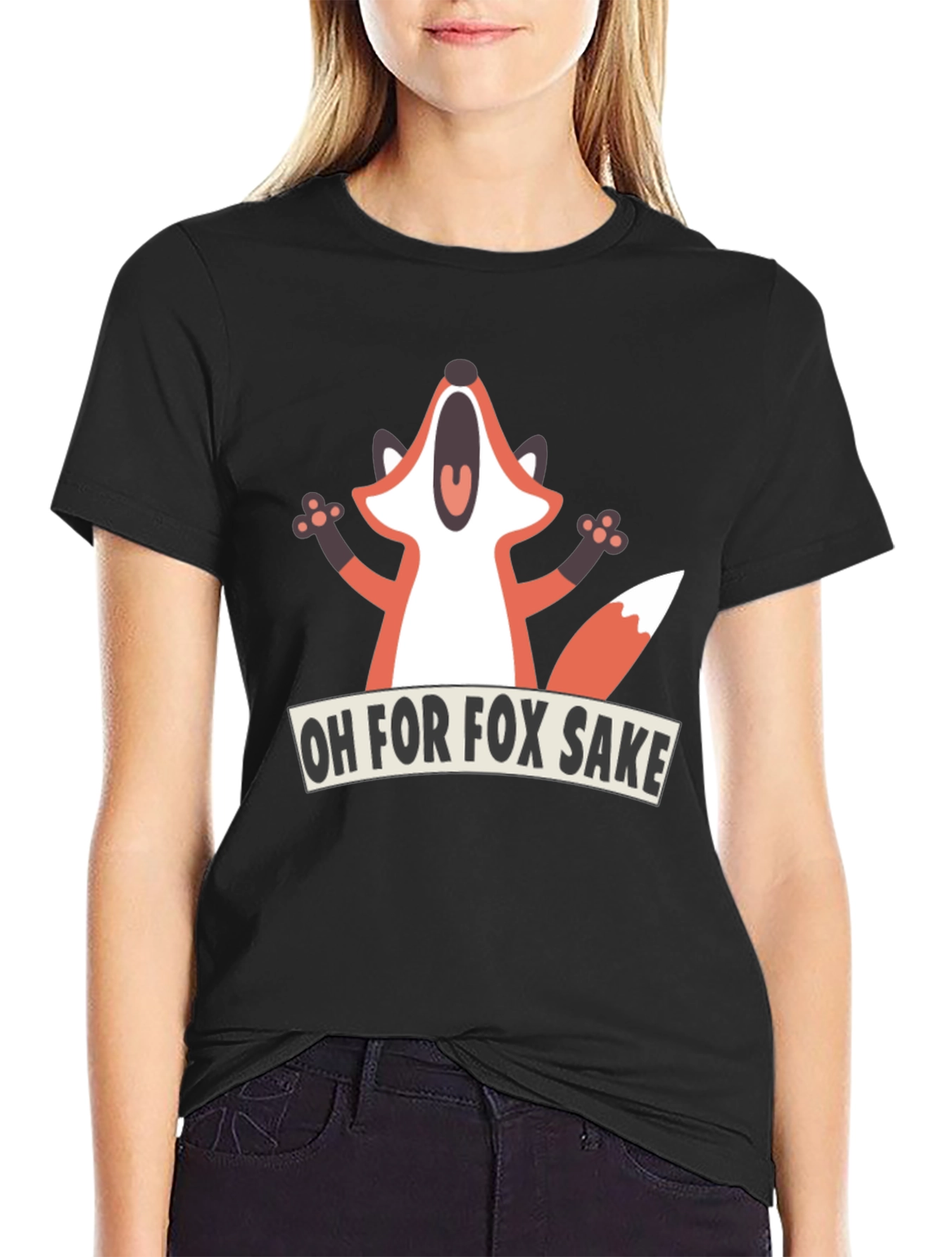 Funny Fox T-Shirt - Oh For Fox Sake Graphic Tee
