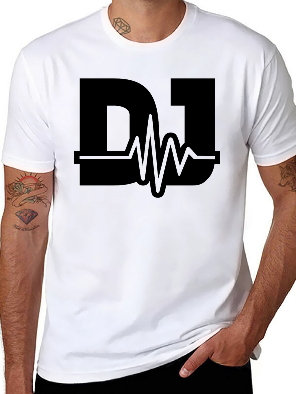 DJ Pulse Black T-Shirt - Music Lover Tee