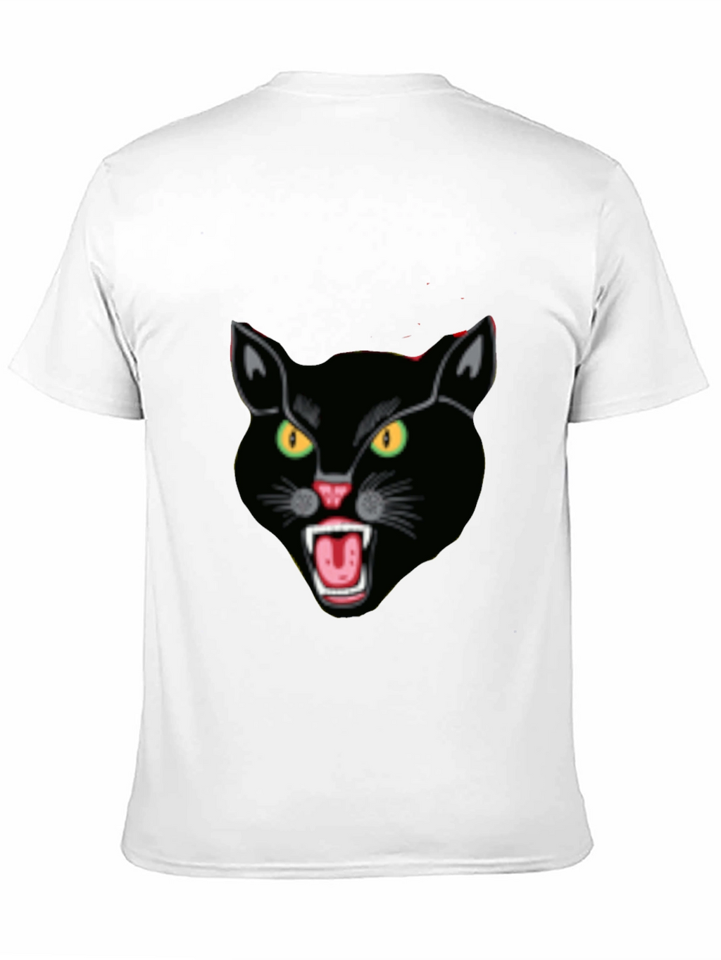 Black Cat Graphic Tee - Fierce Feline Design