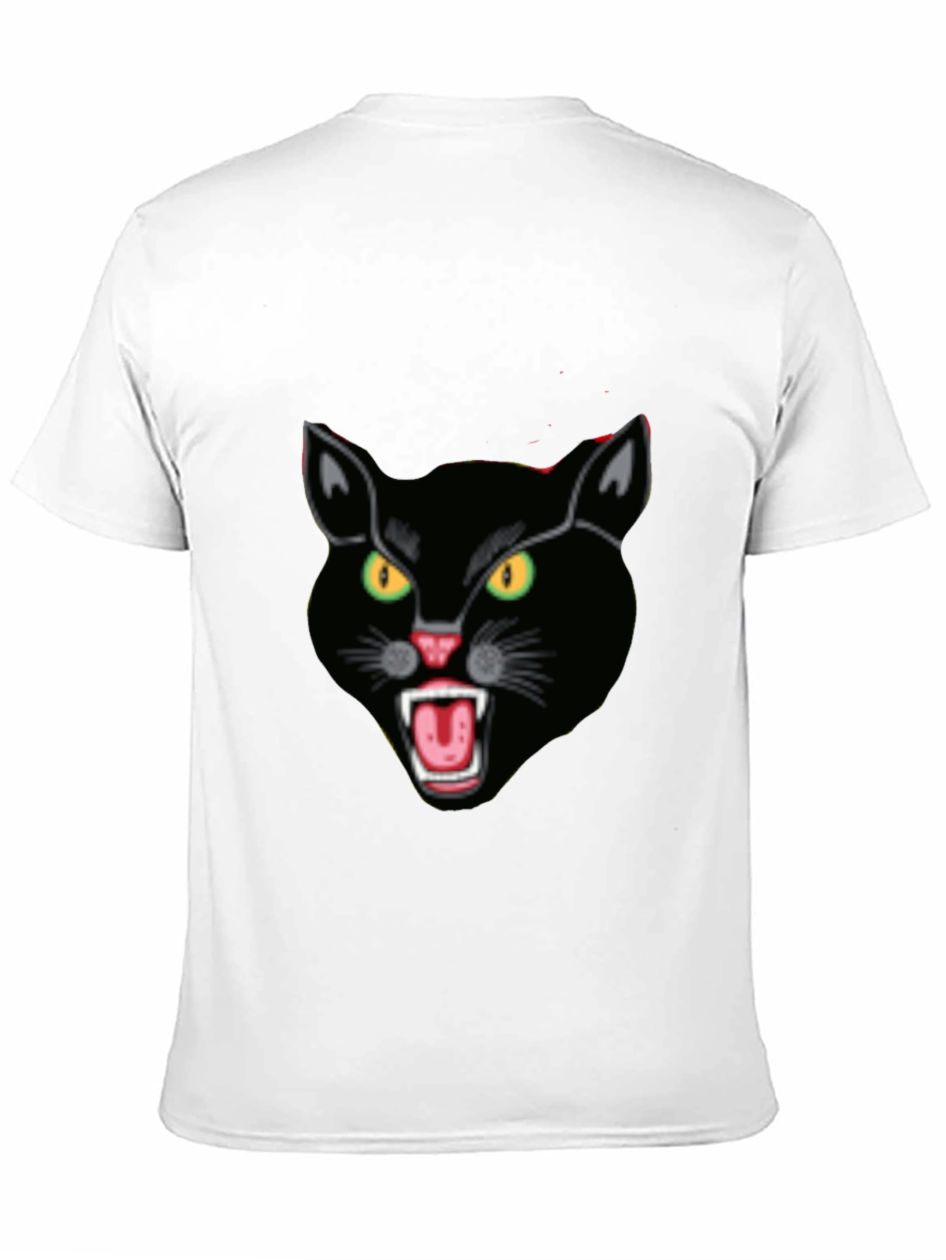 Black Cat Graphic Tee - Fierce Feline Design