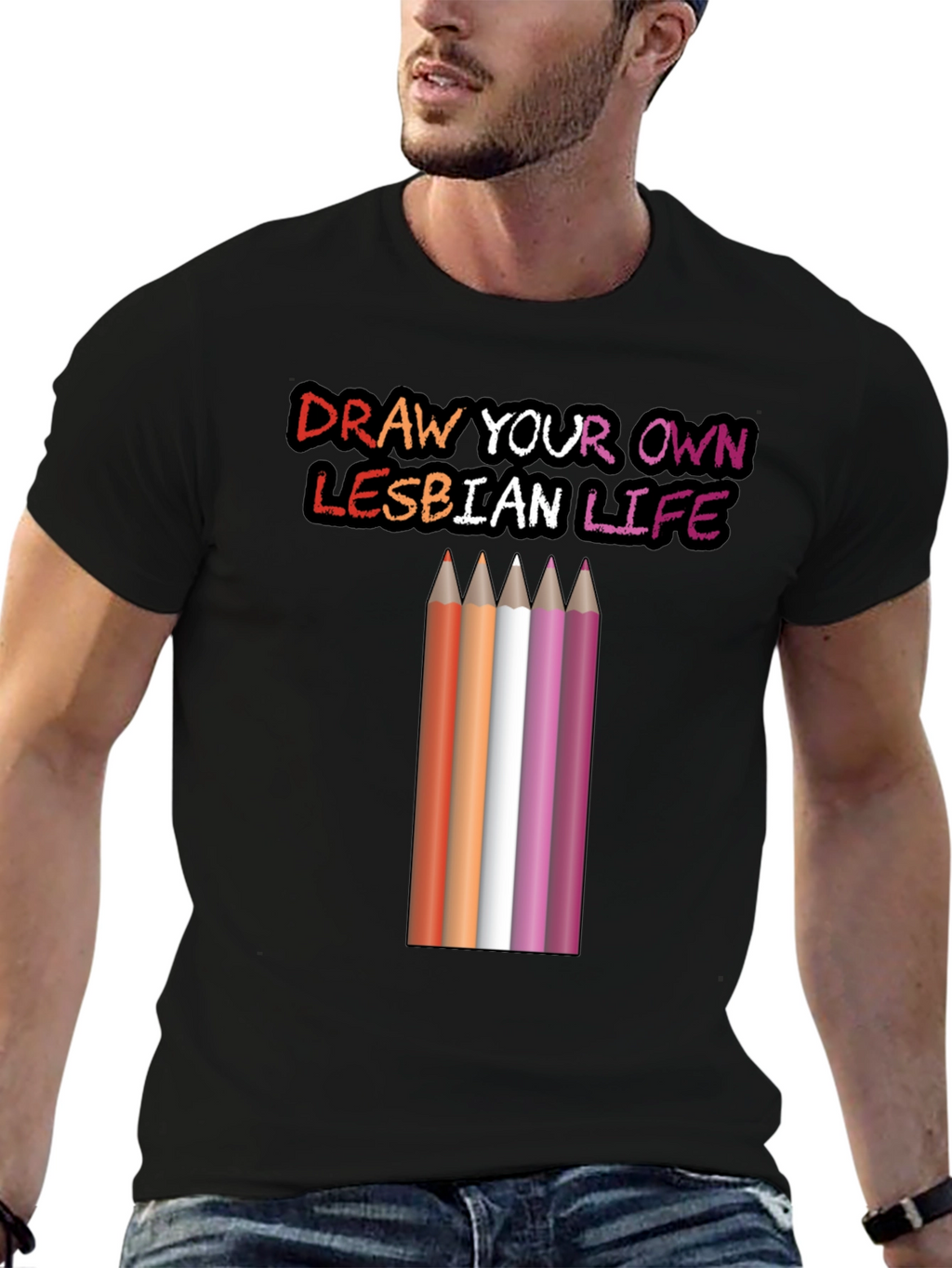 Draw Your Own Lesbian Life T-Shirt