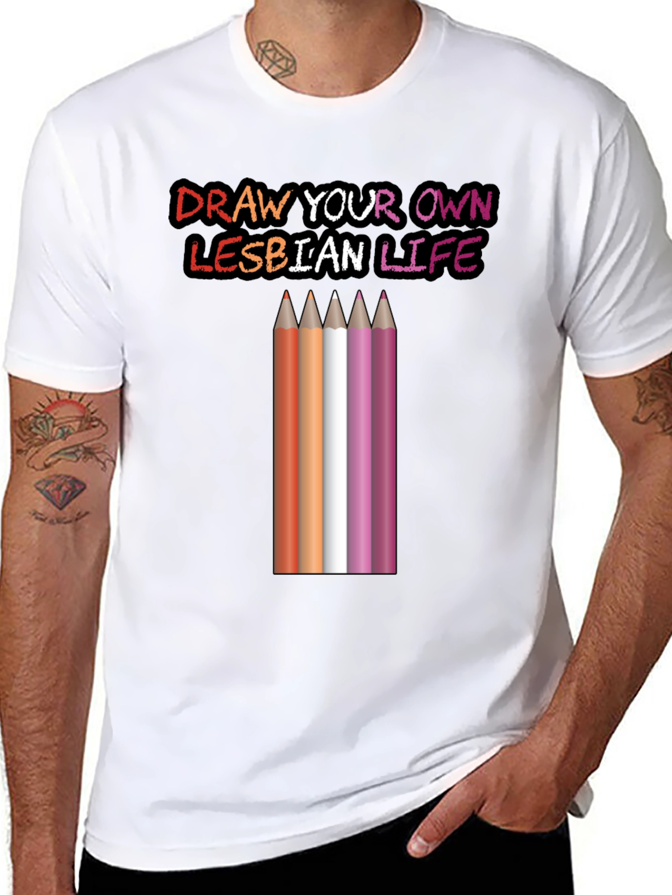 Draw Your Own Lesbian Life T-Shirt