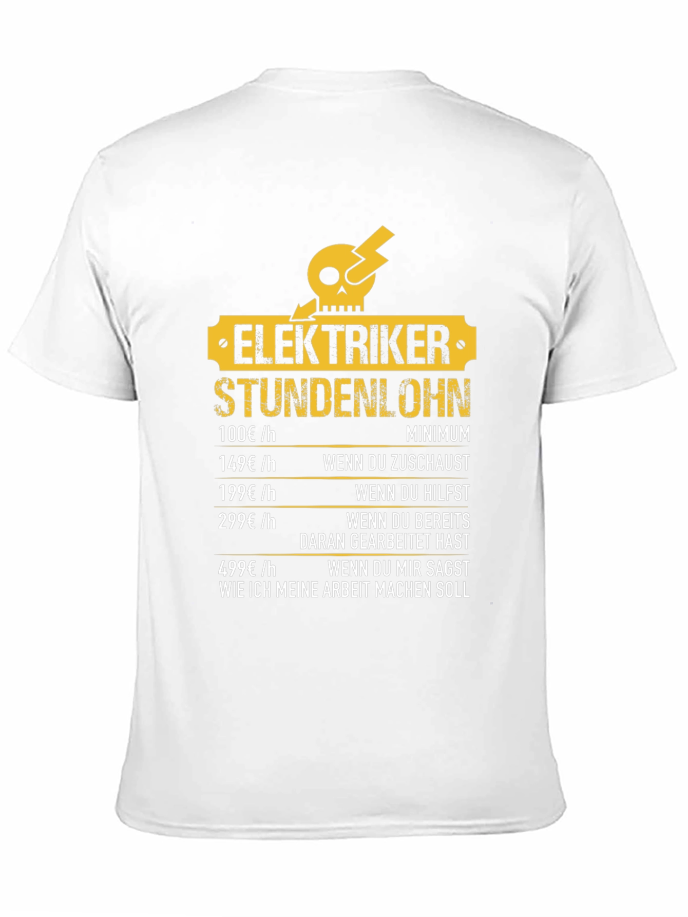 Electrician Hourly Rate Humor T-Shirt