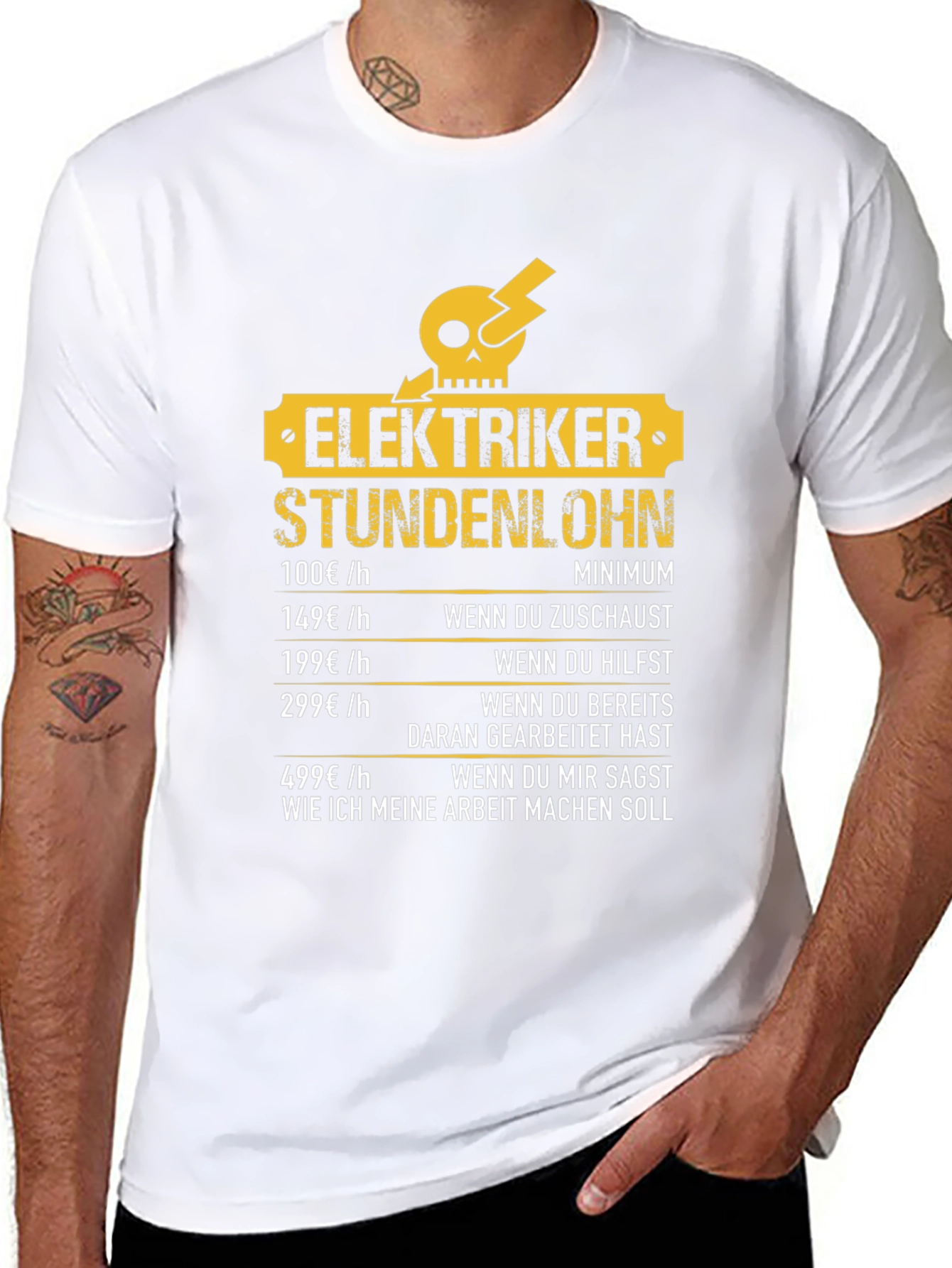 Electrician Hourly Rate Humor T-Shirt