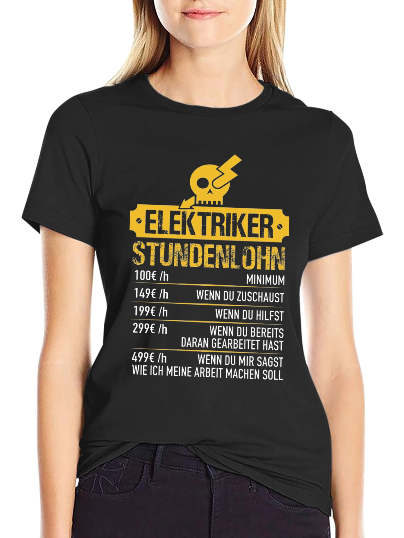 Electrician Hourly Rate Humor T-Shirt