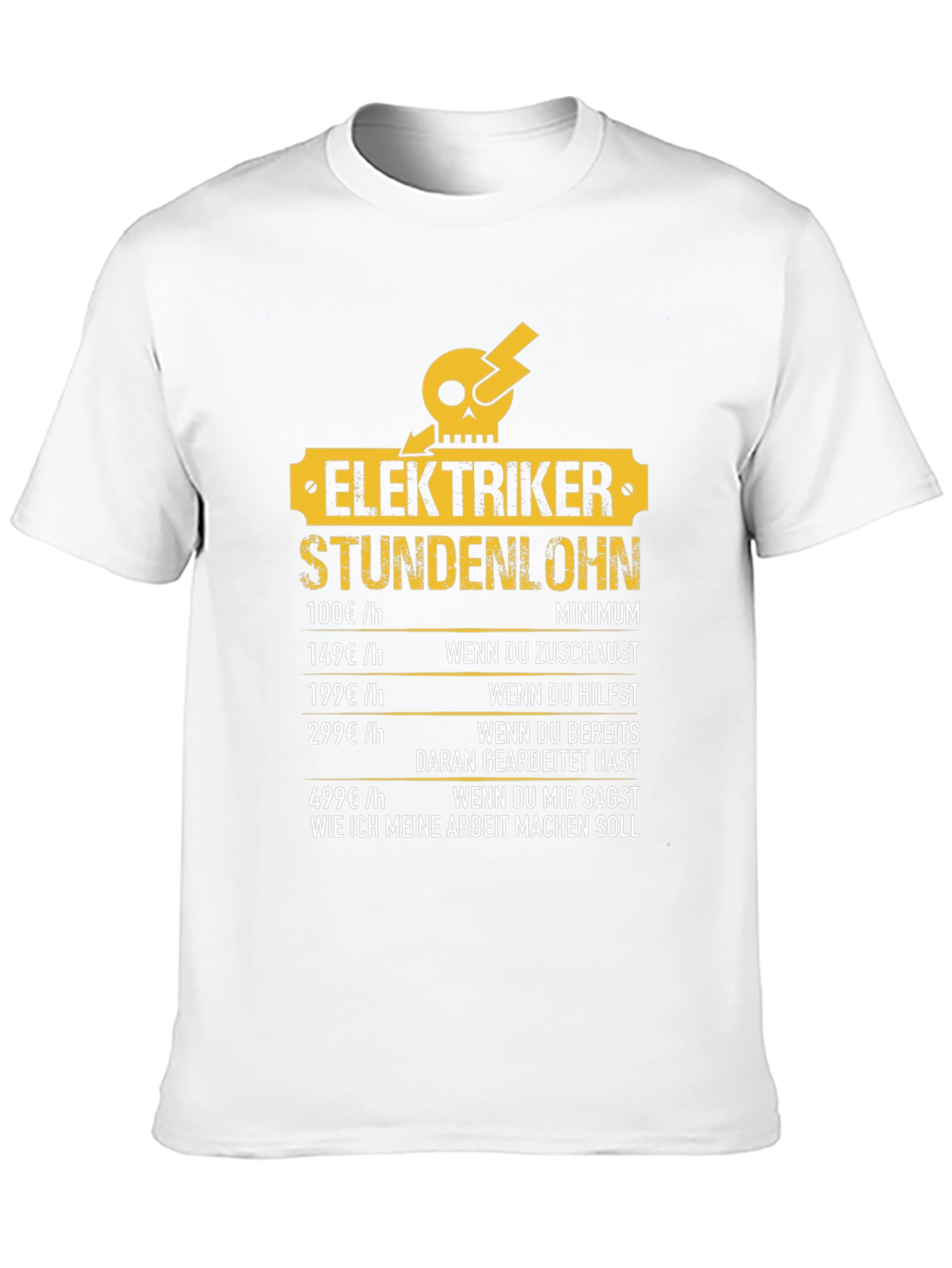 Electrician Hourly Rate Humor T-Shirt