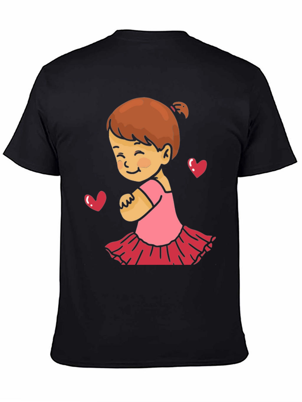 Cute Girls Love Black T-Shirt