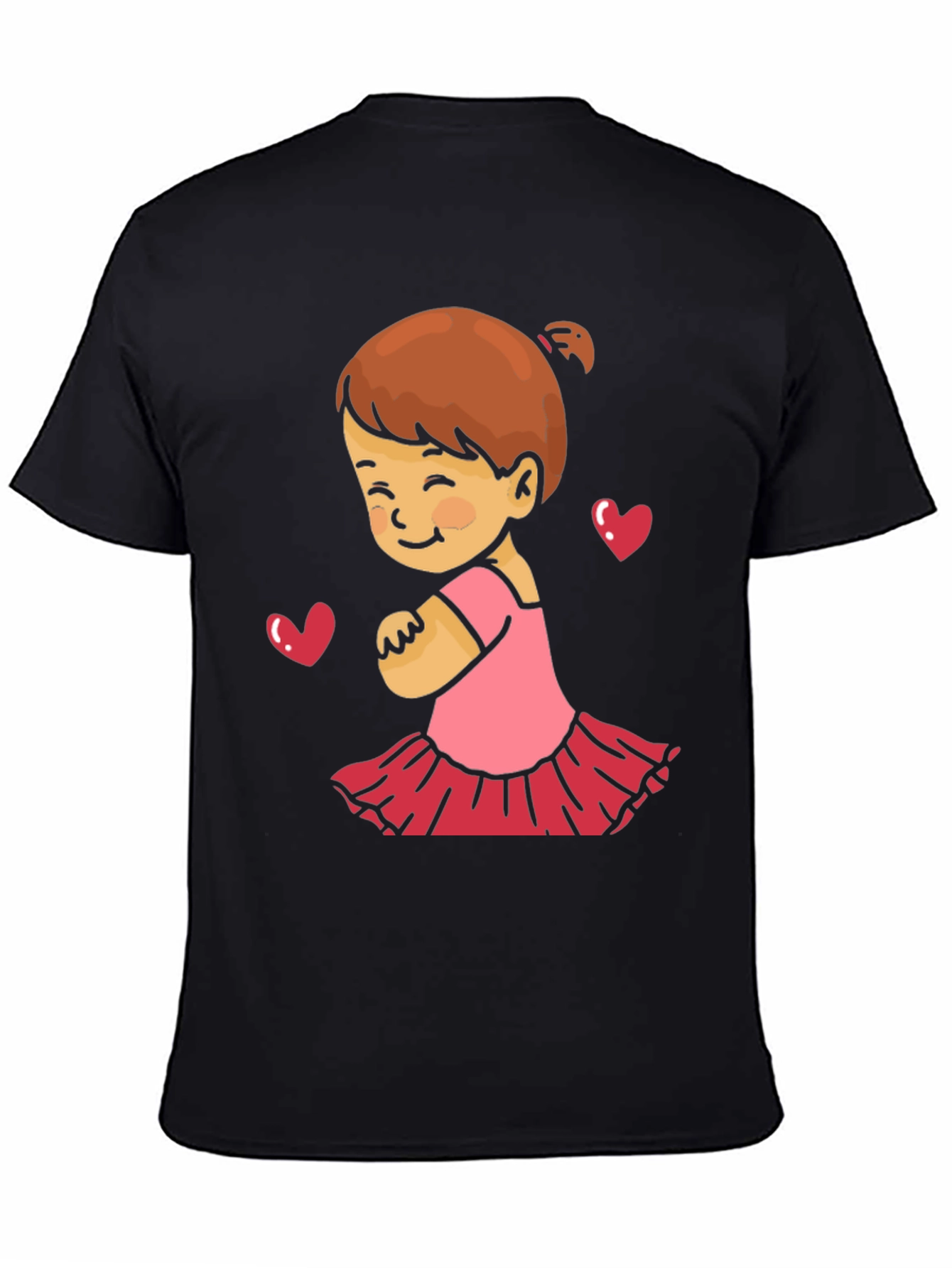 Cute Girls Love Black T-Shirt