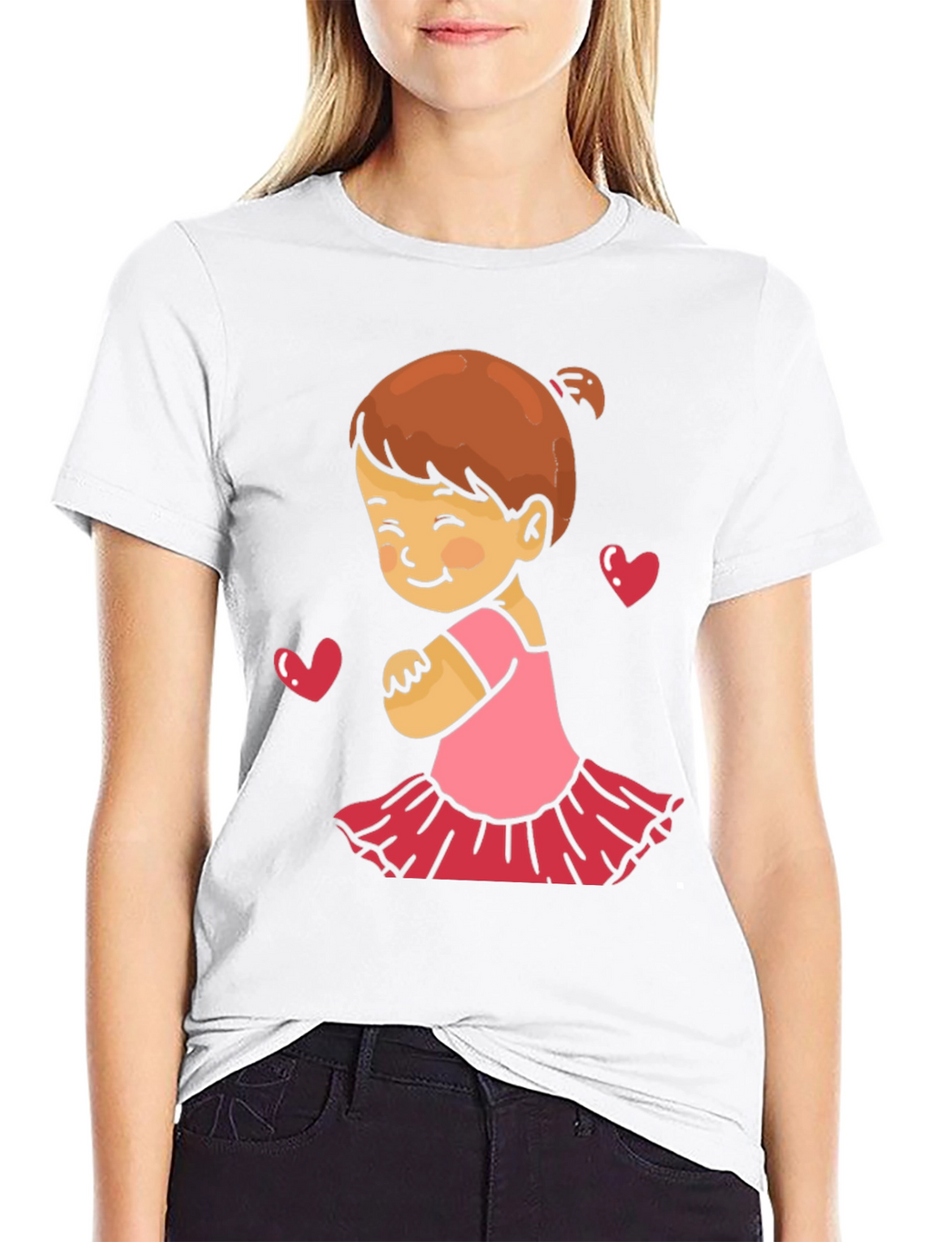 Cute Girls Love Black T-Shirt