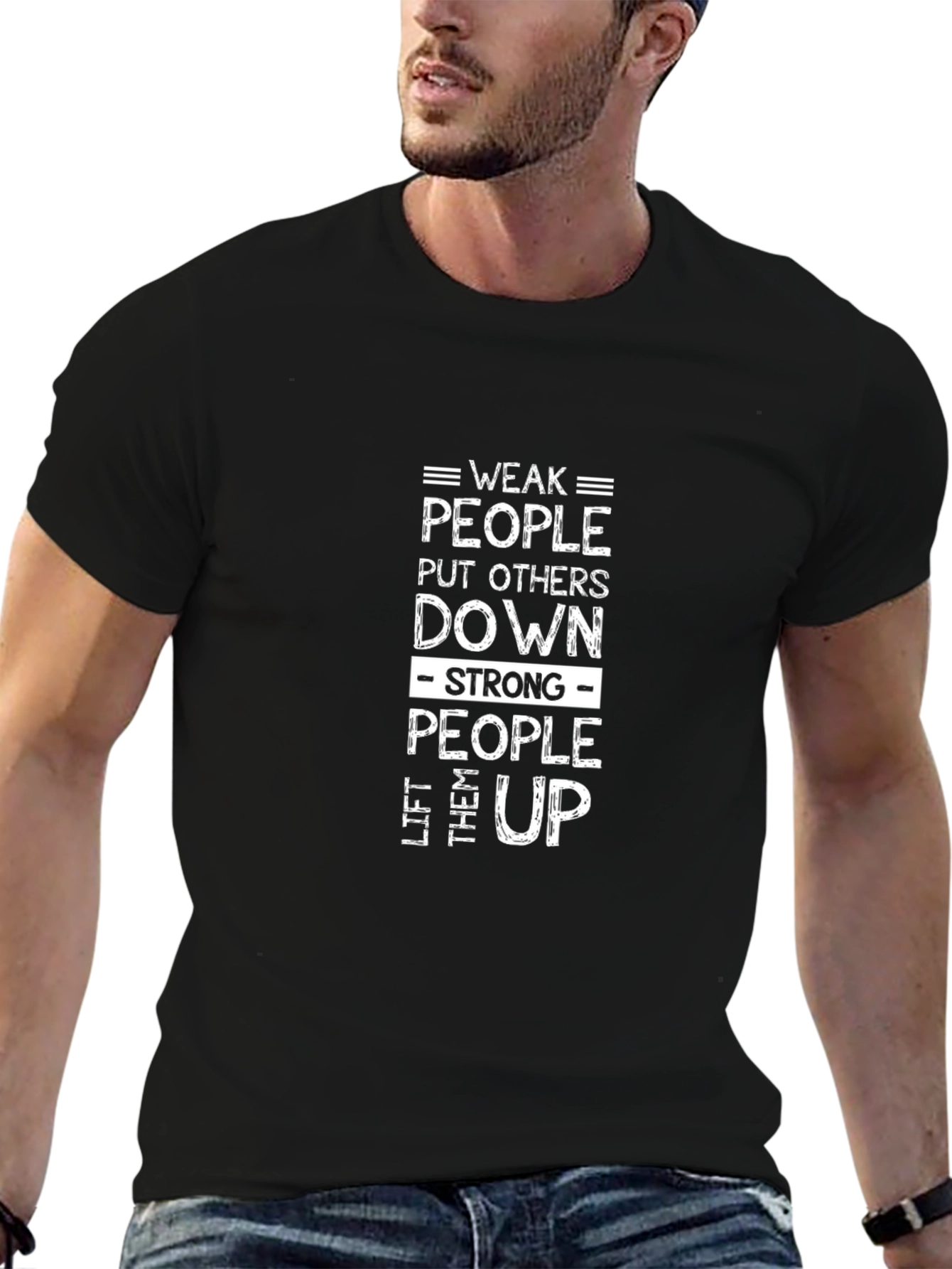 Motivational T-Shirt - Weak vs Strong People