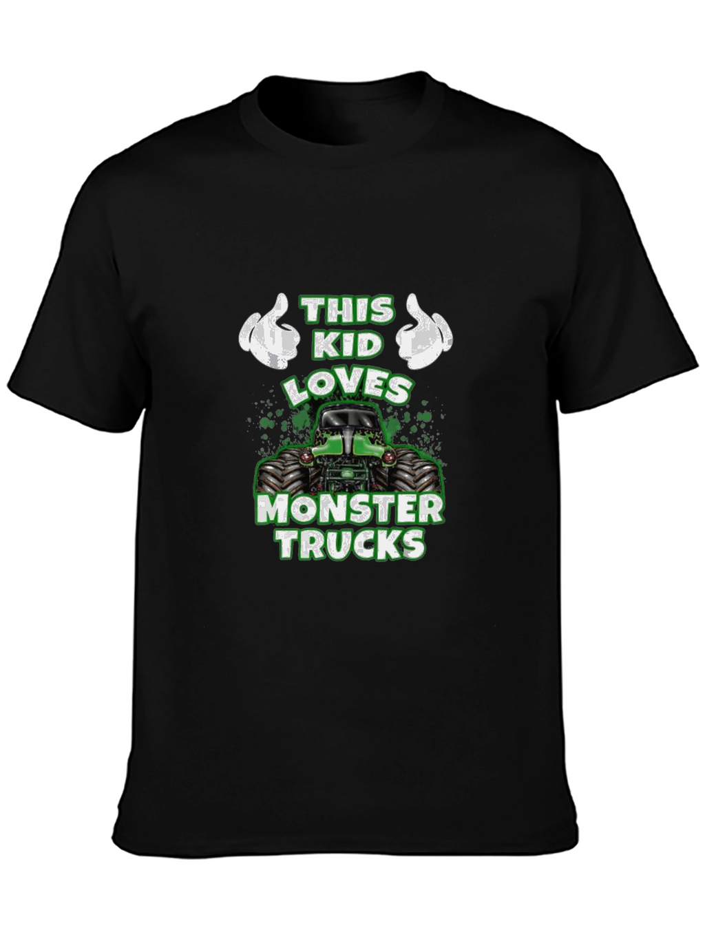 This Kid Loves Monster Trucks Graphic Tee