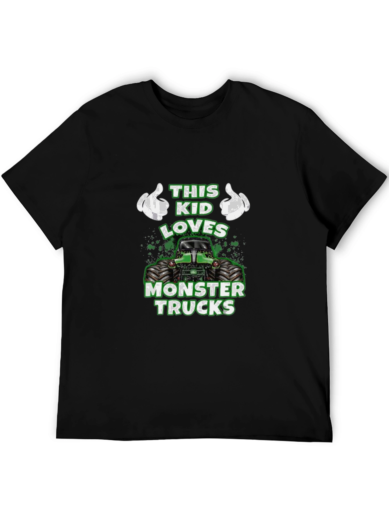This Kid Loves Monster Trucks Graphic Tee