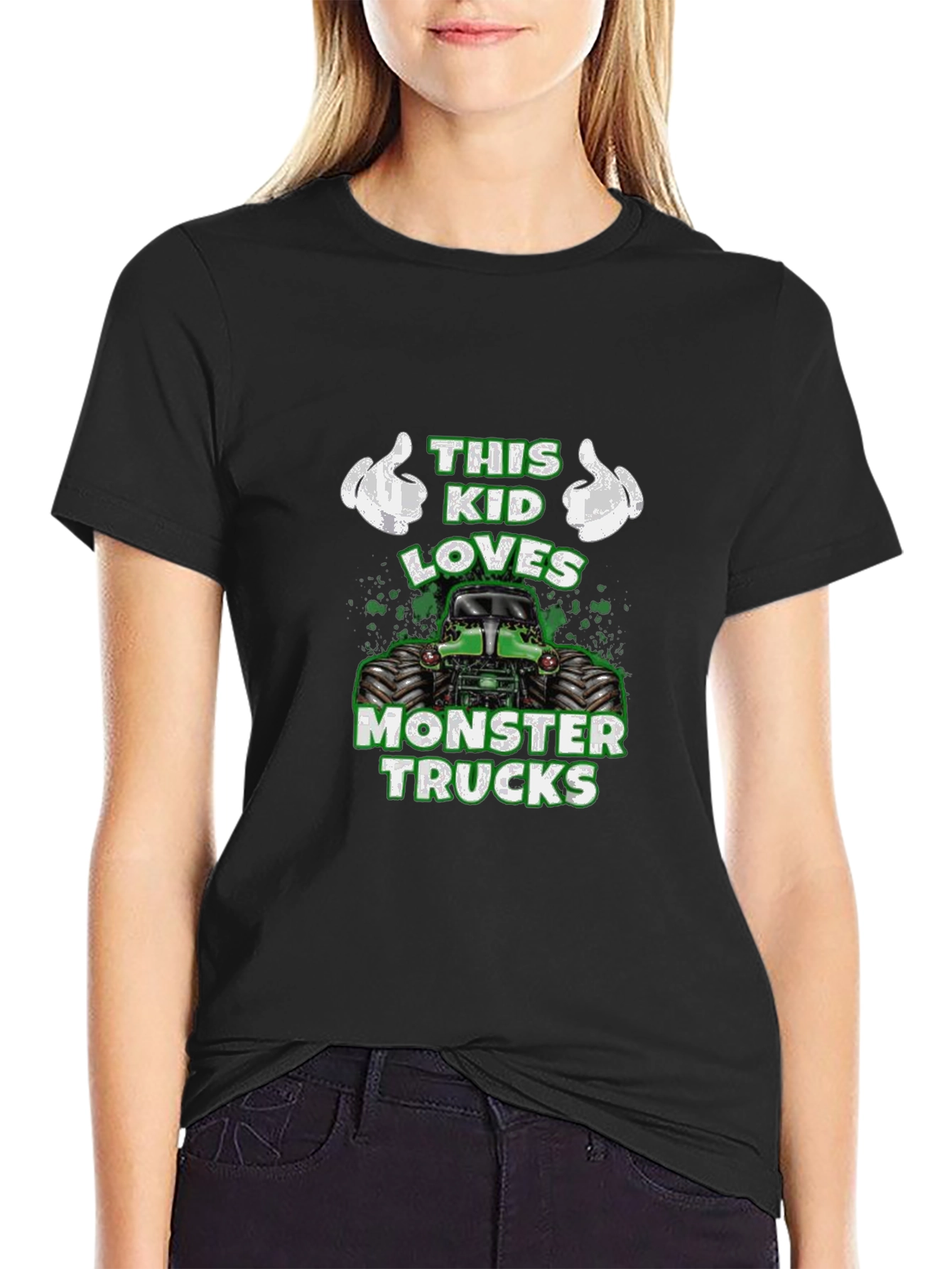 This Kid Loves Monster Trucks Graphic Tee