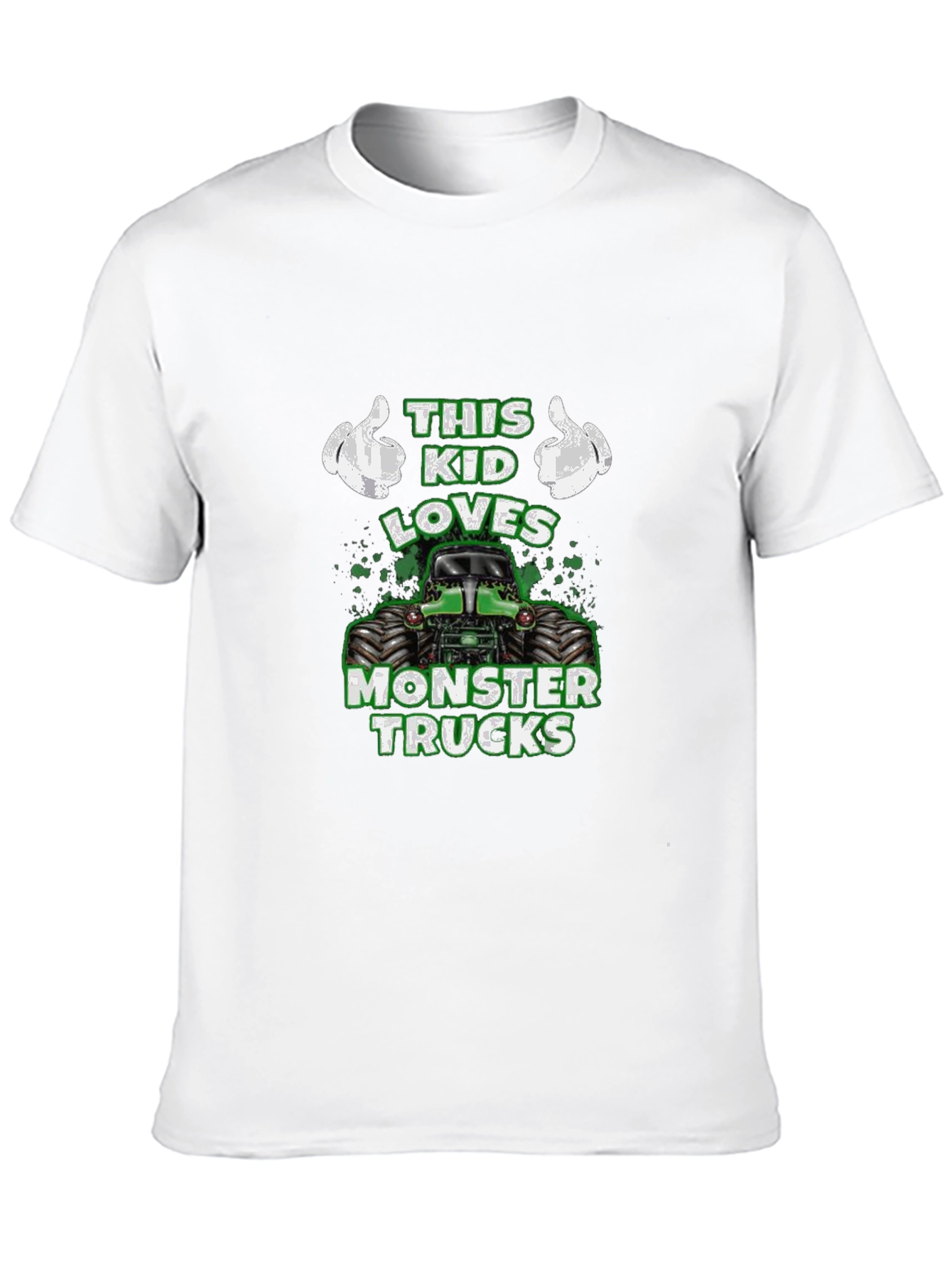 This Kid Loves Monster Trucks Graphic Tee