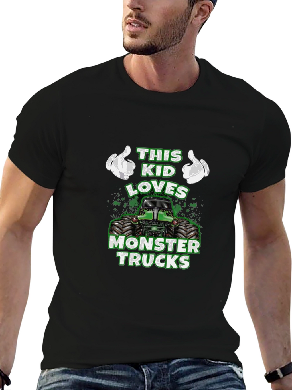 This Kid Loves Monster Trucks Graphic Tee
