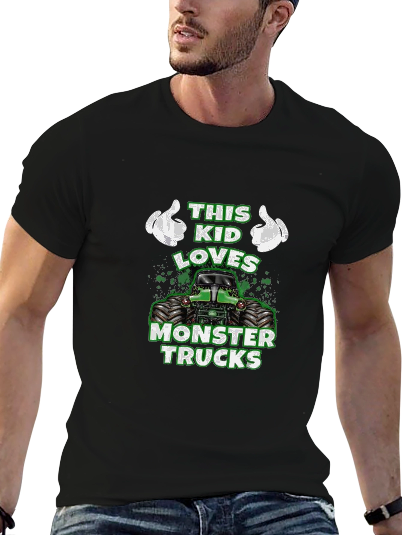 This Kid Loves Monster Trucks Graphic Tee