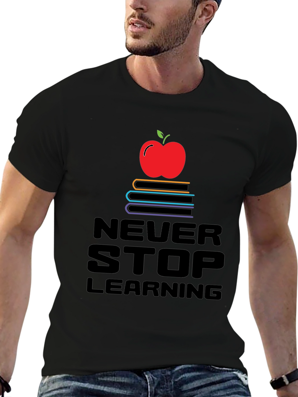 Never Stop Learning T-Shirt - Education Apparel