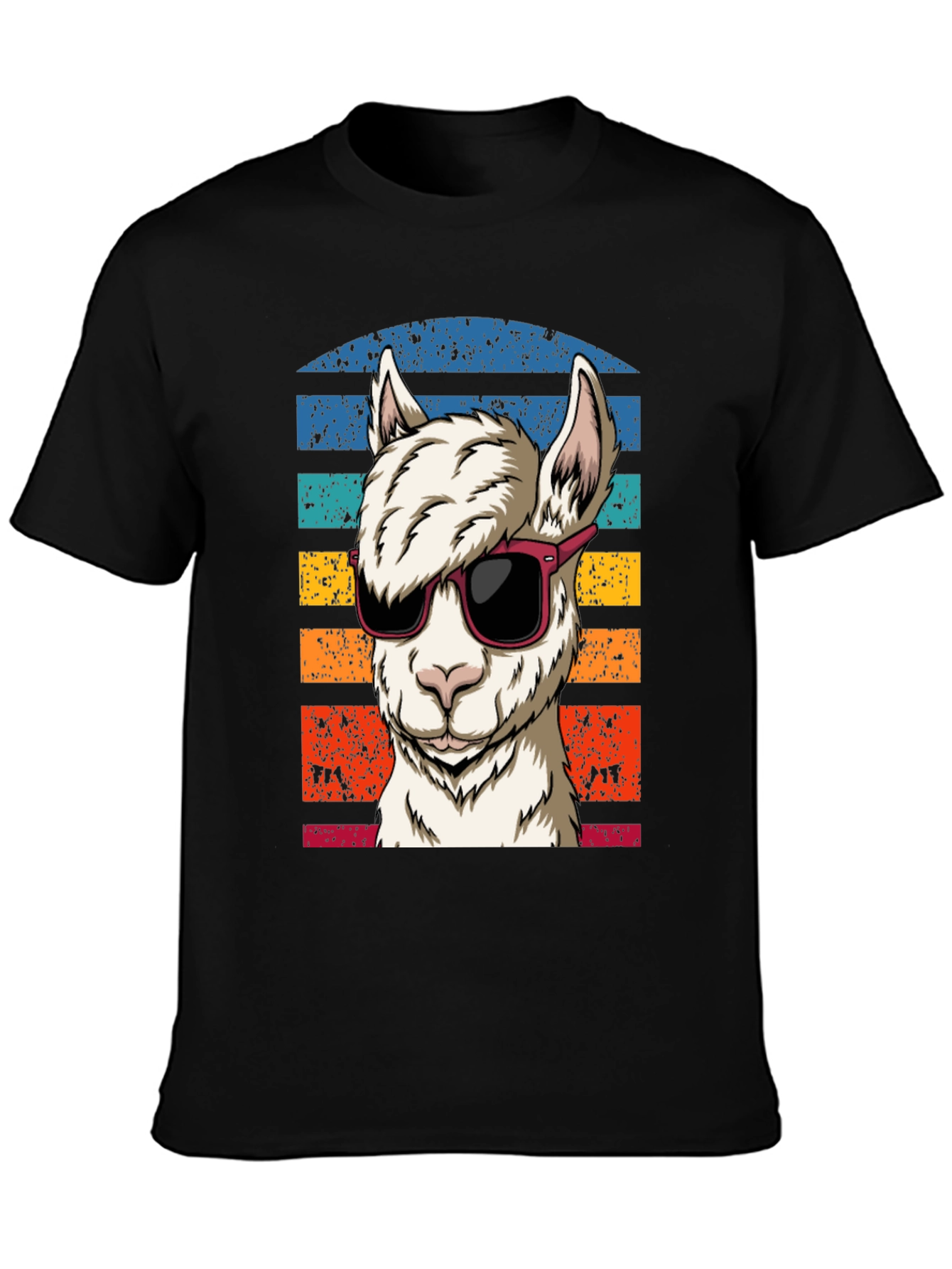Cool Llama Graphic Tee - Retro Vibe
