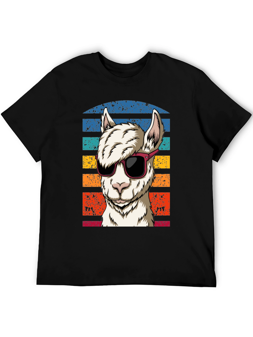 Cool Llama Graphic Tee - Retro Vibe