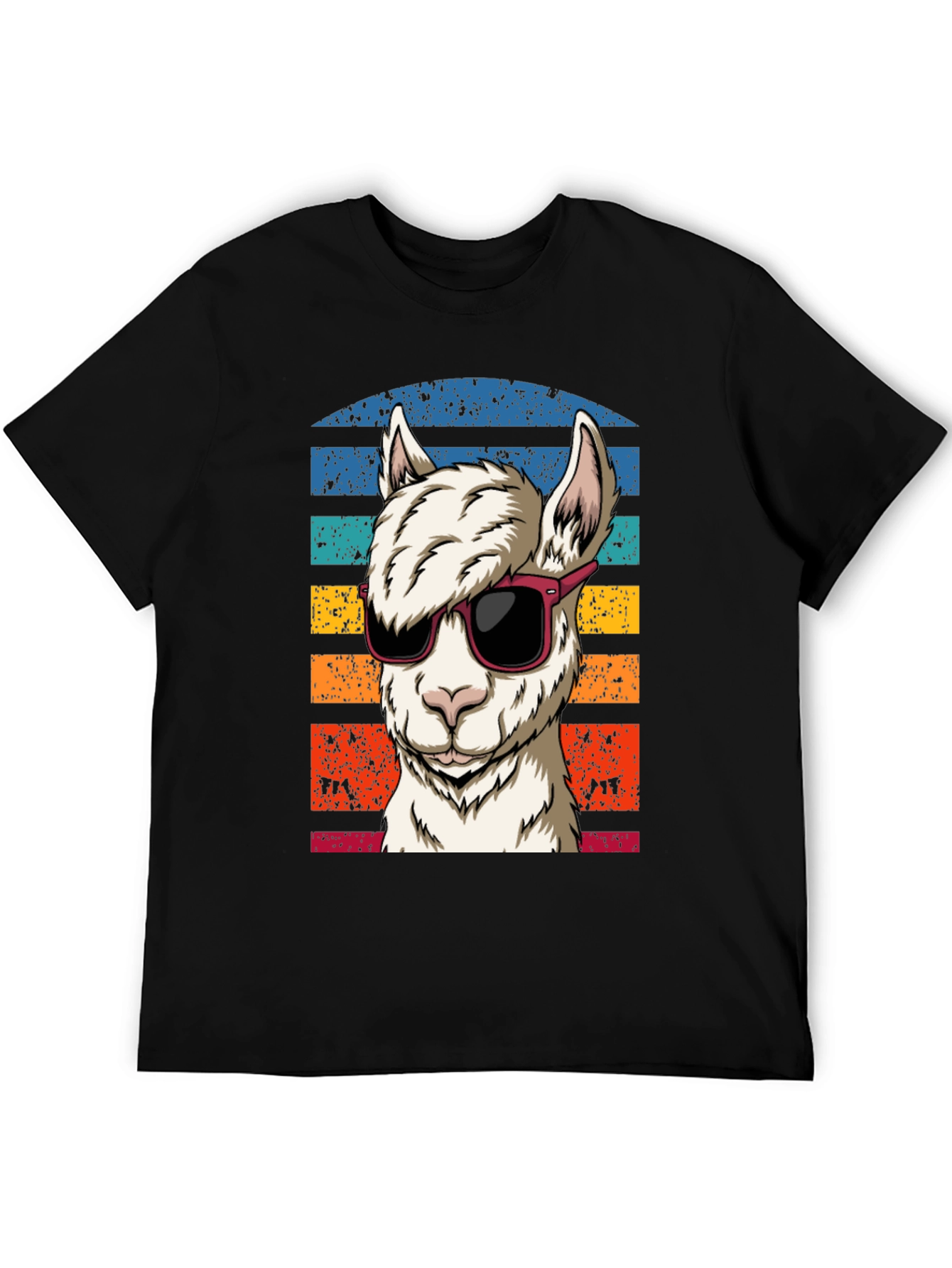 Cool Llama Graphic Tee - Retro Vibe