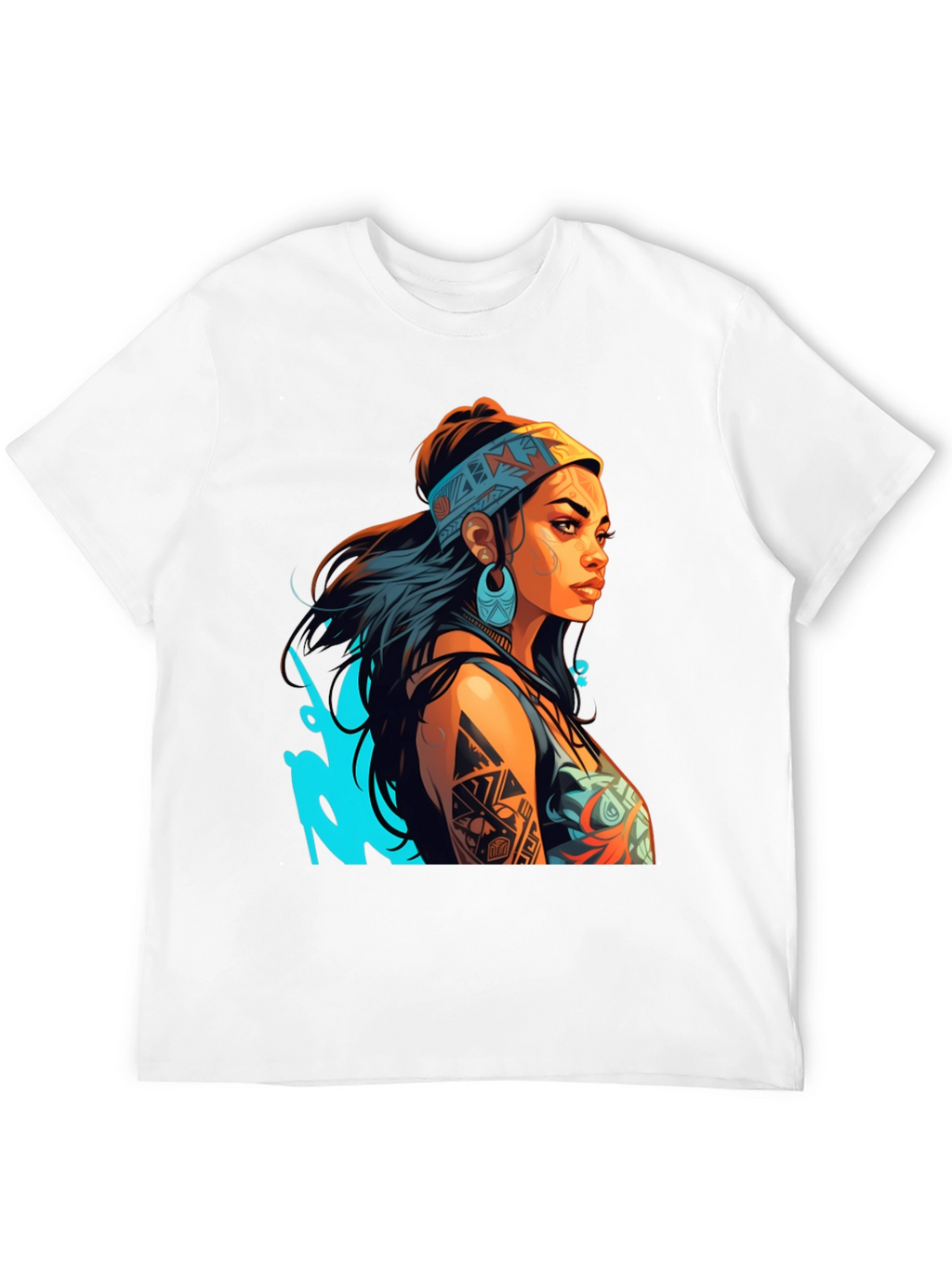 Tribal Tattoo Woman Graphic Tee - Stylish Unisex T-Shirt