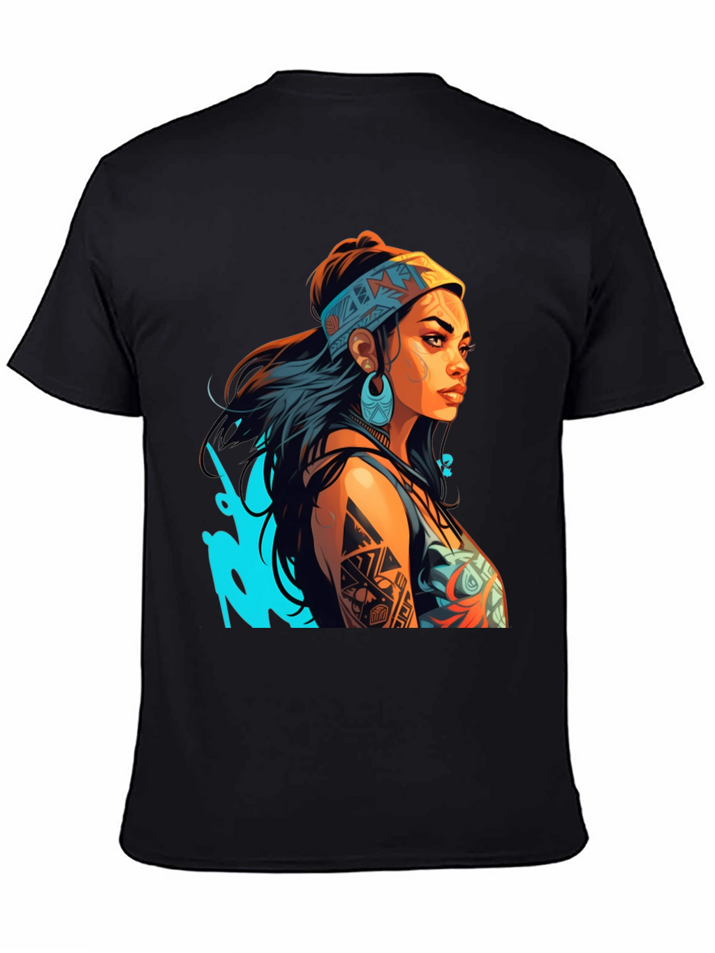 Tribal Tattoo Woman Graphic Tee - Stylish Unisex T-Shirt