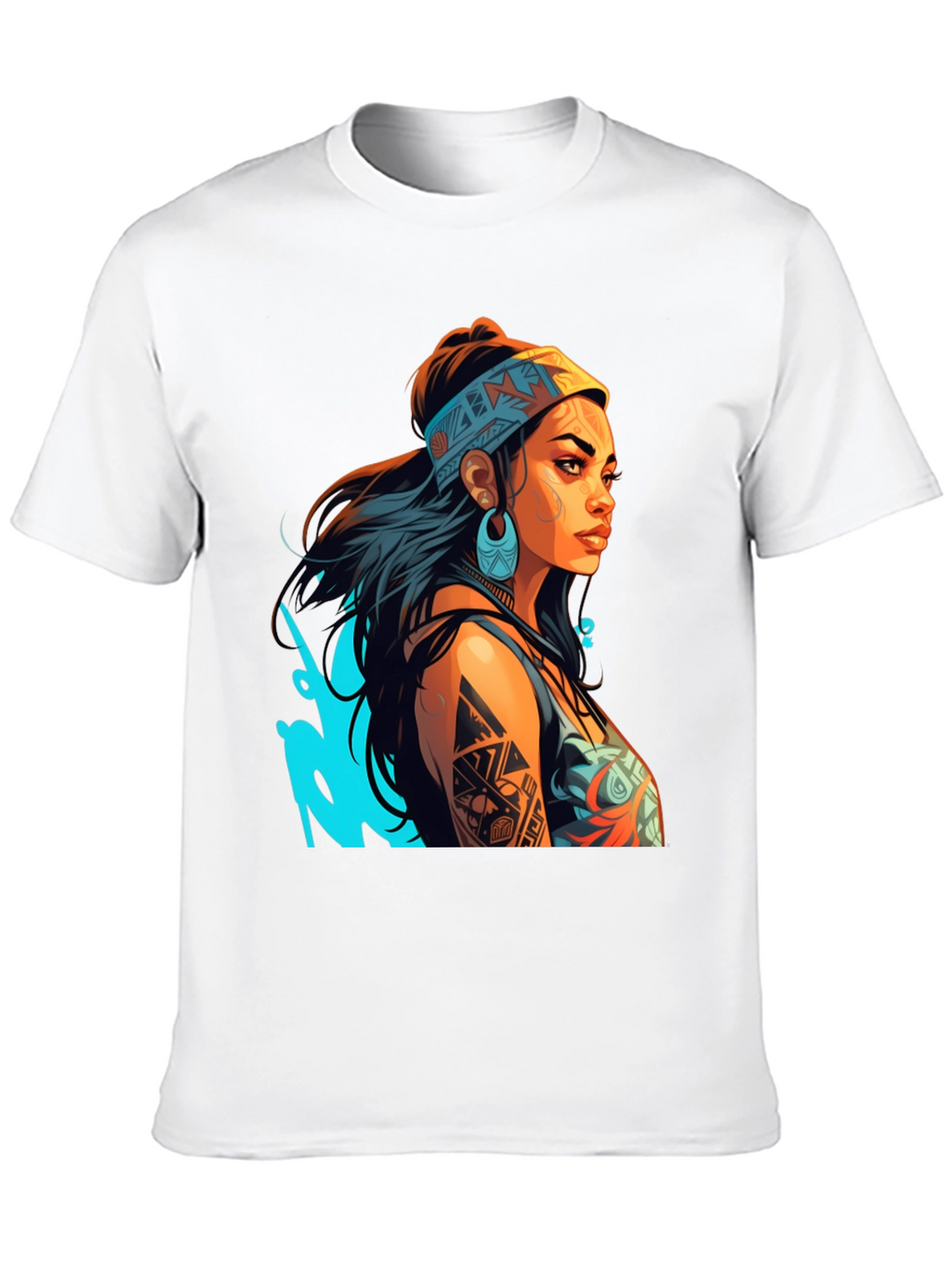 Tribal Tattoo Woman Graphic Tee - Stylish Unisex T-Shirt