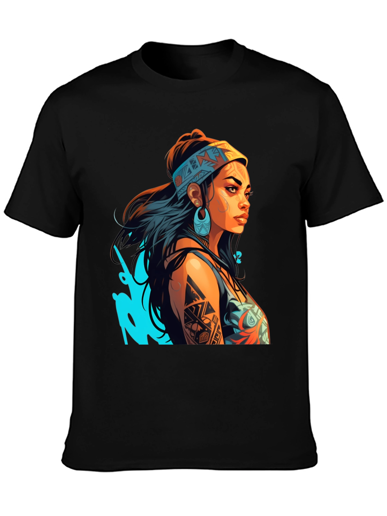 Tribal Tattoo Woman Graphic Tee - Stylish Unisex T-Shirt