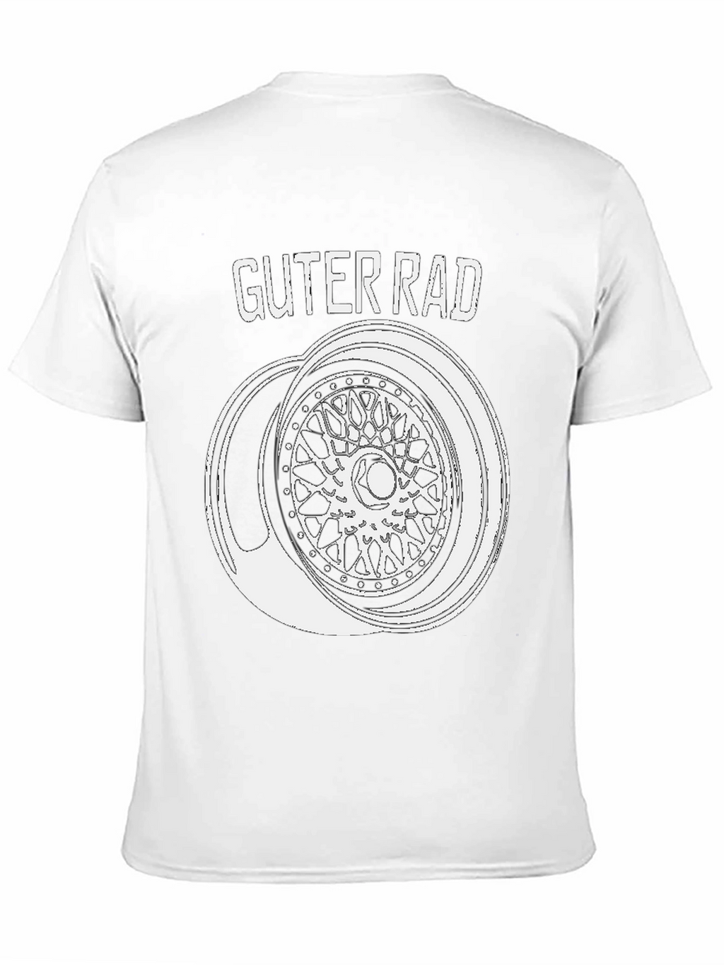 Guter Rad T-Shirt - Car Wheel Design Tee