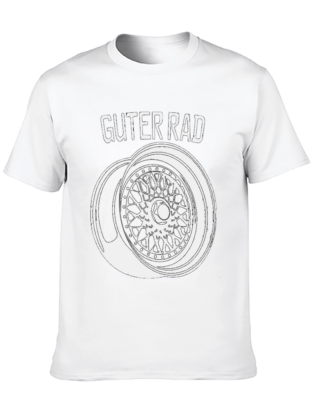 Guter Rad T-Shirt - Car Wheel Design Tee