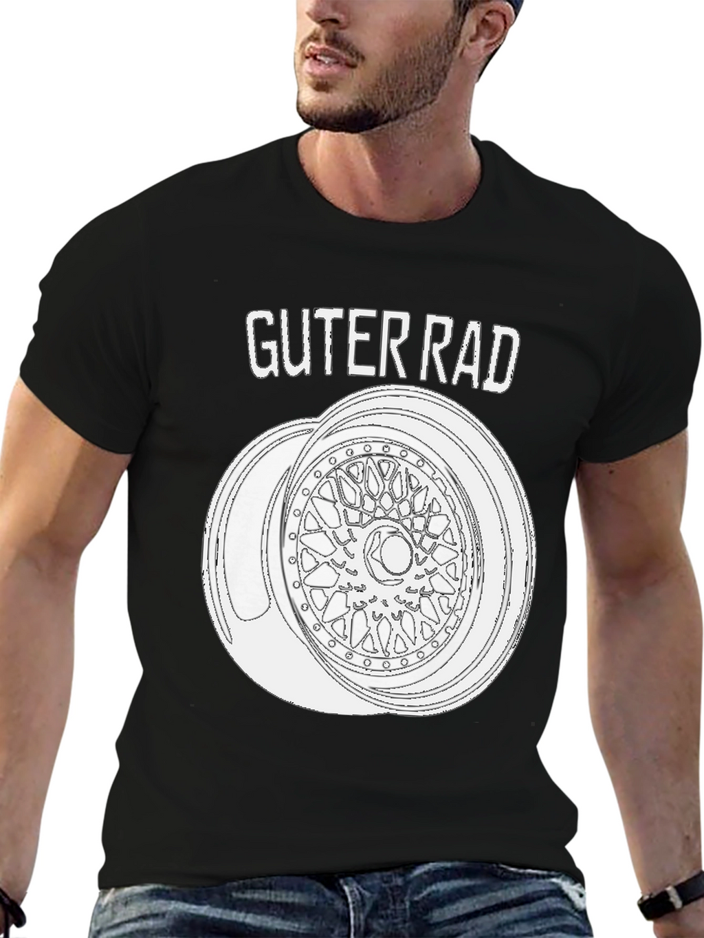 Guter Rad T-Shirt - Car Wheel Design Tee