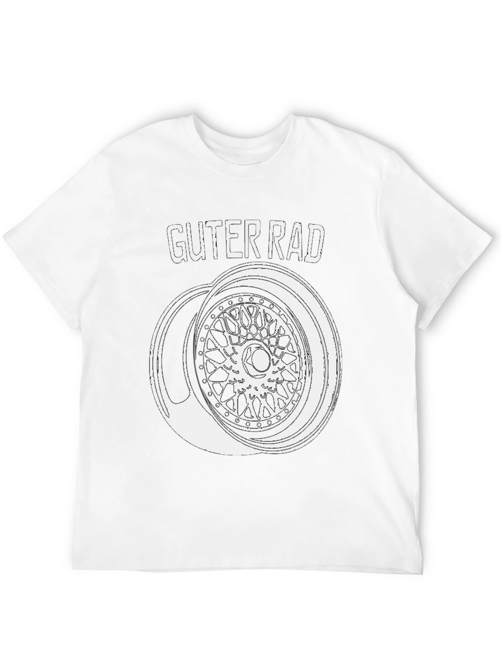 Guter Rad T-Shirt - Car Wheel Design Tee