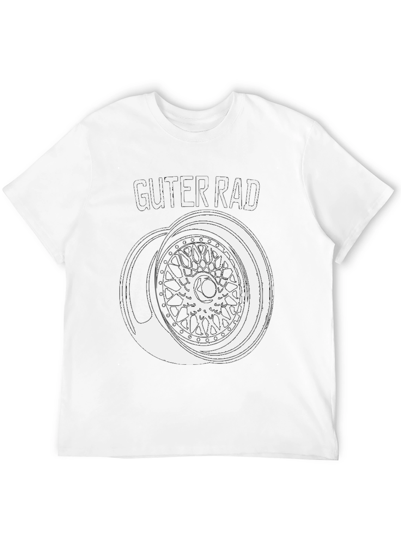 Guter Rad T-Shirt - Car Wheel Design Tee