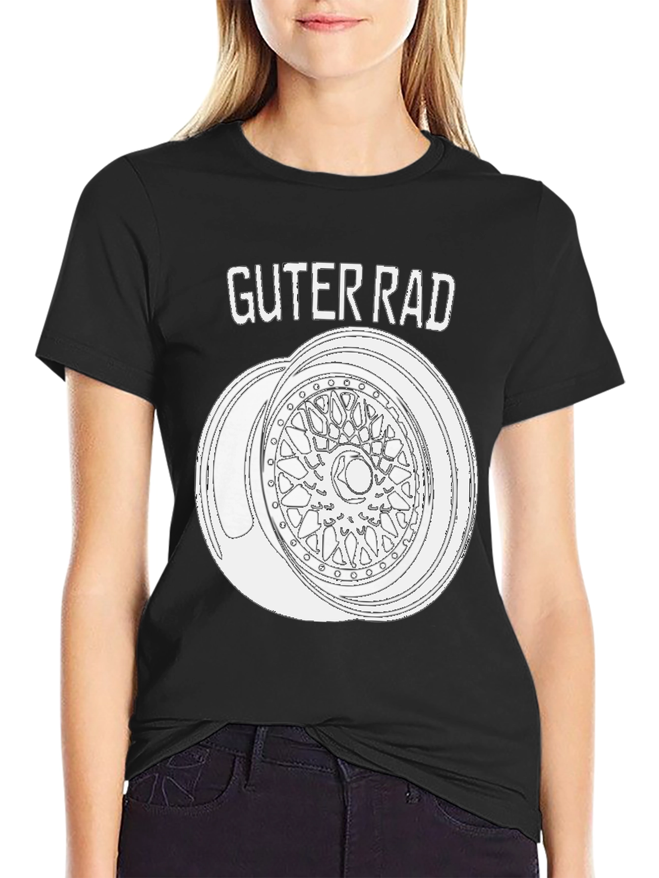 Guter Rad T-Shirt - Car Wheel Design Tee