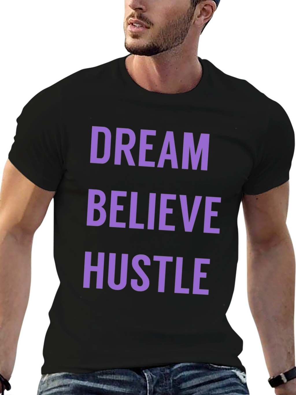 Dream Believe Hustle Graphic Tee