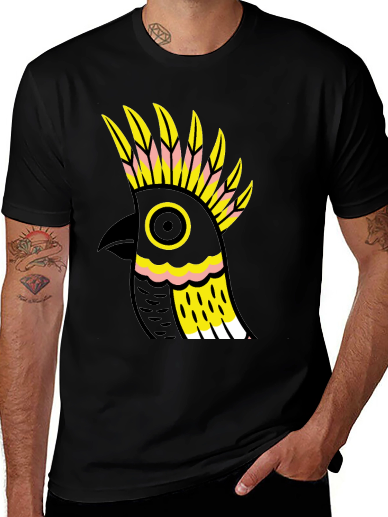 Cockatoo Graphic Tee - Bold Bird Design