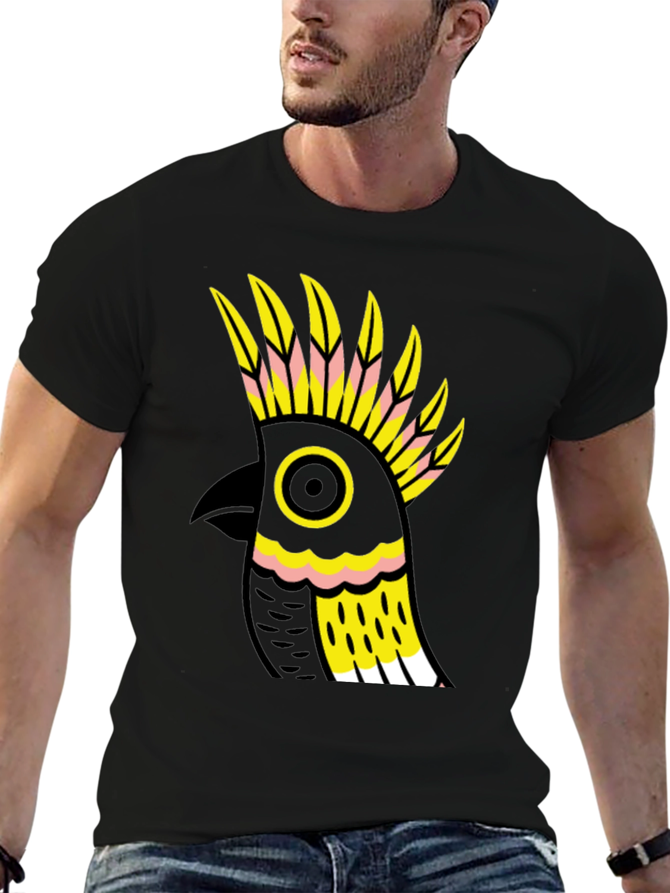 Cockatoo Graphic Tee - Bold Bird Design