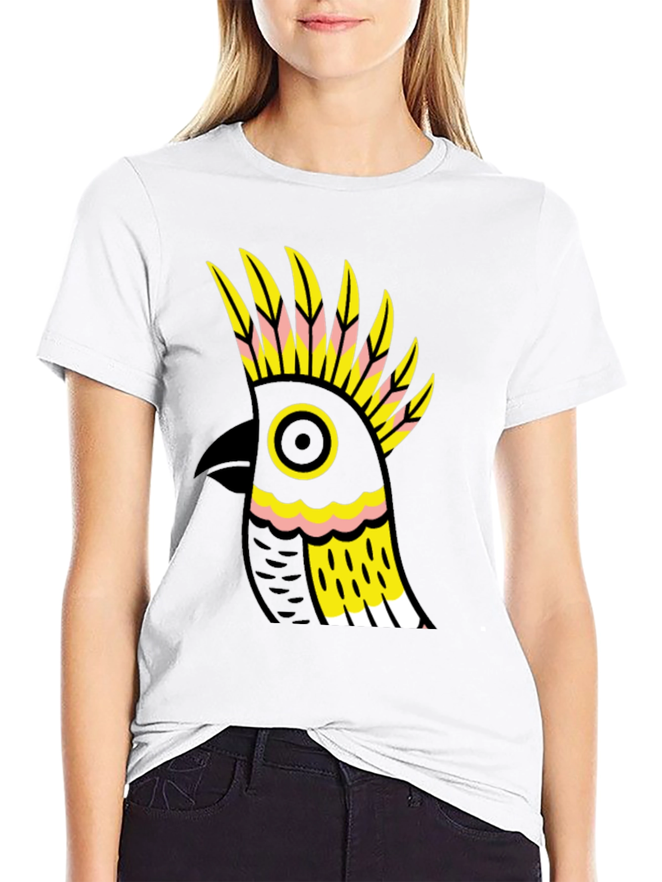 Cockatoo Graphic Tee - Bold Bird Design
