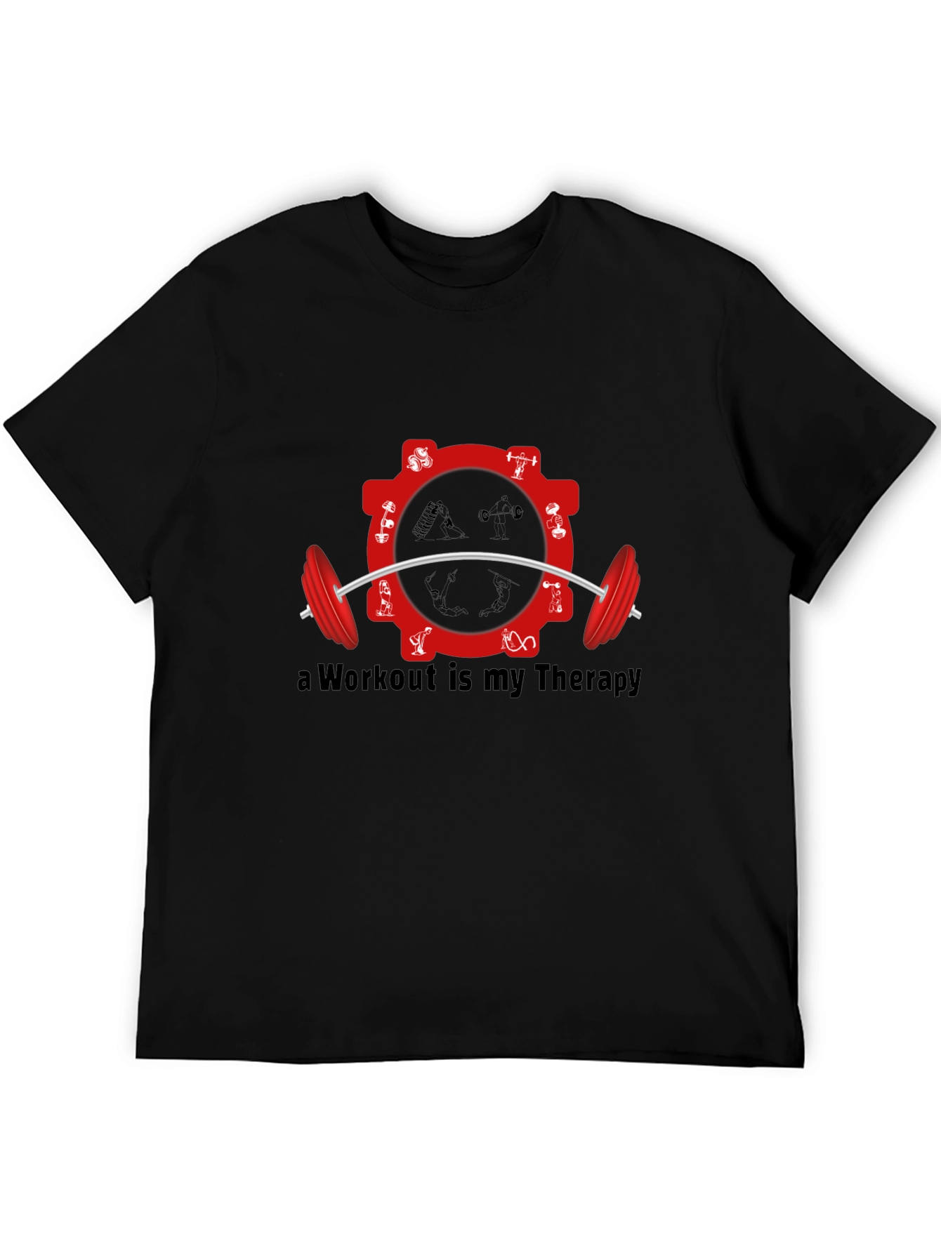 Workout Therapy Black T-Shirt