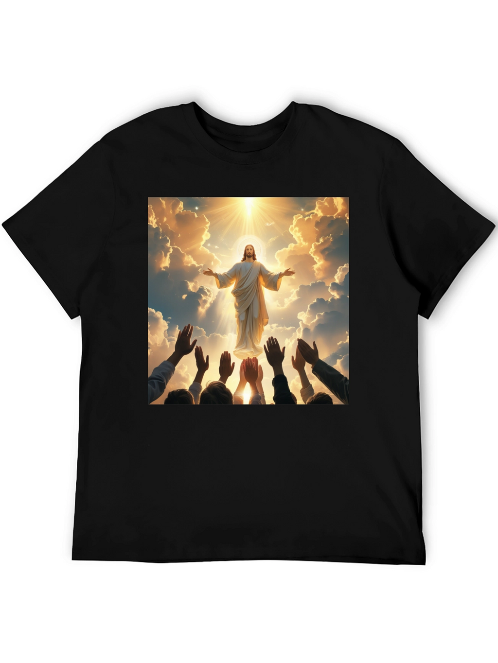 Heavenly Ascension Graphic Tee - Divine Design