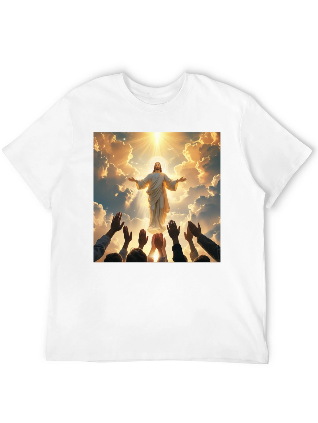 Heavenly Ascension Graphic Tee - Divine Design
