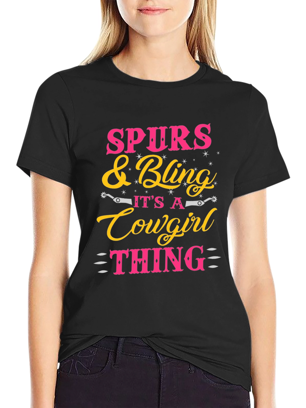 Spurs & Bling Cowgirl T-Shirt