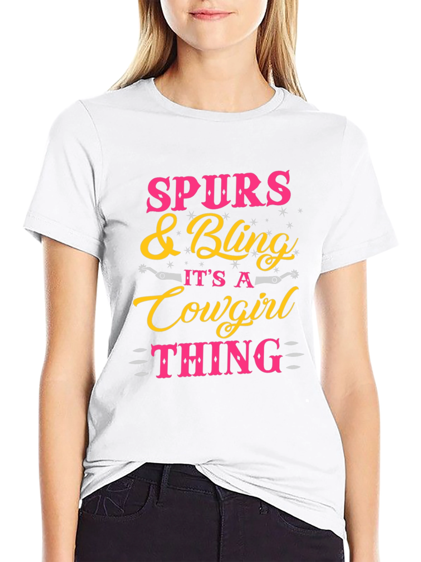 Spurs & Bling Cowgirl T-Shirt