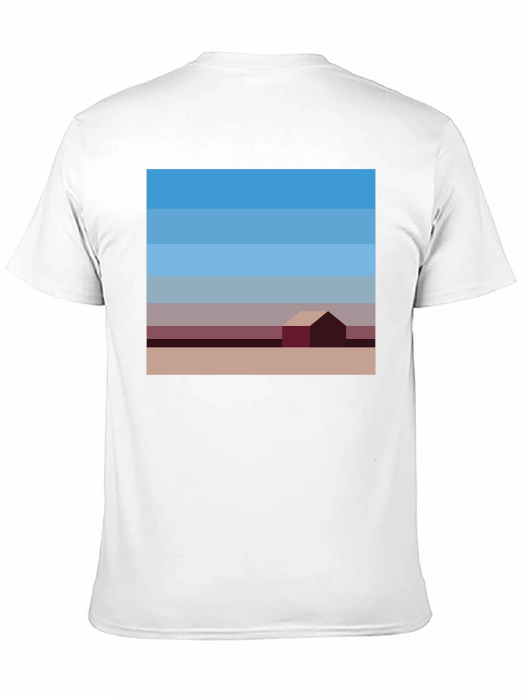 Abstract Landscape Graphic Tee - Modern Art Shirt