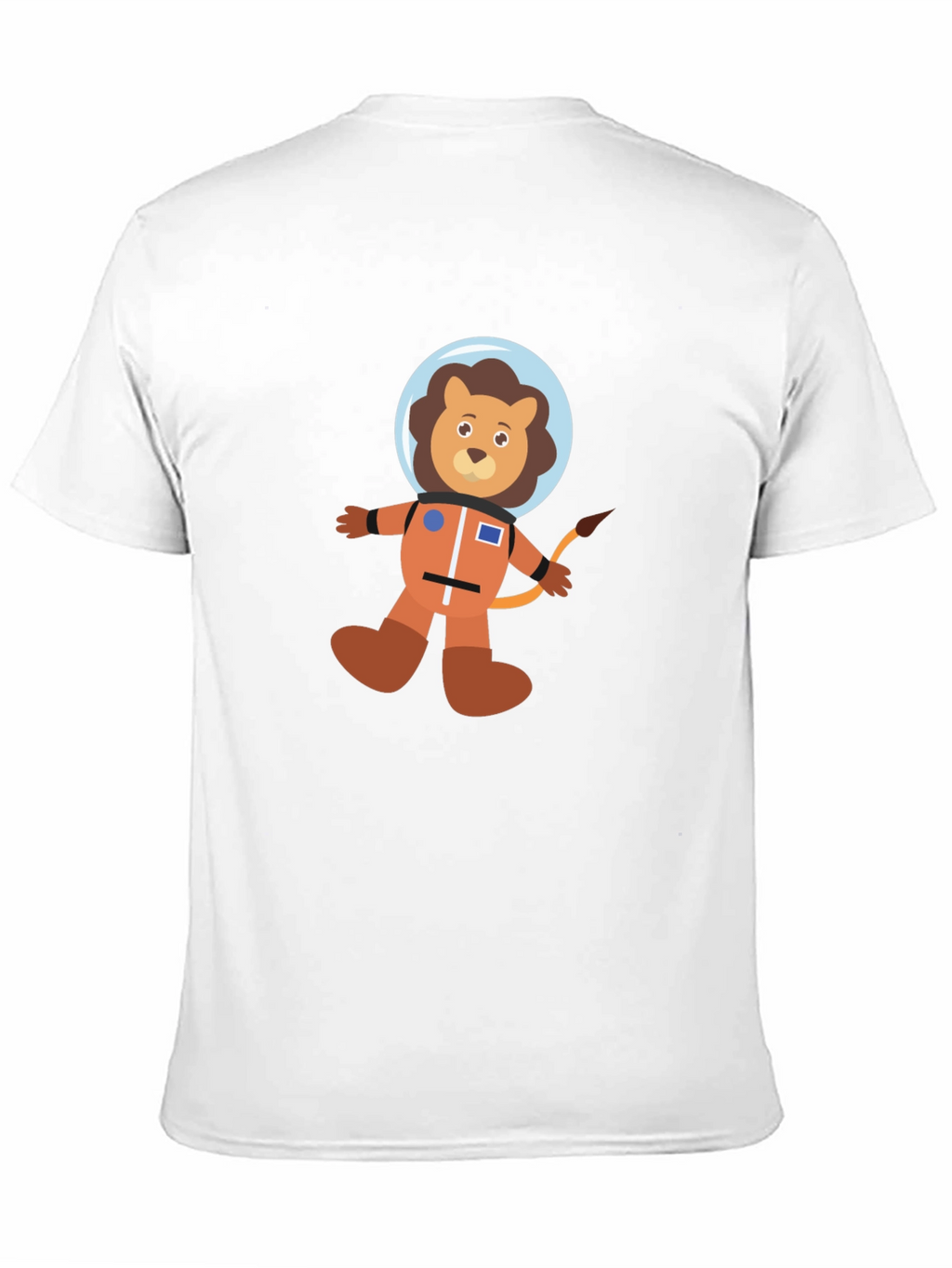 Astronaut Lion Black T-Shirt