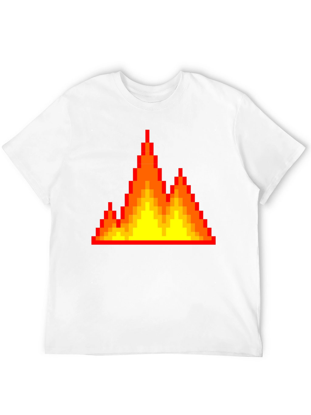 Pixel Fire Graphic Tee - Retro Gaming Vibes